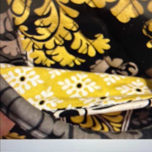 VERA BRADLEY Floral Black and Yellow Laptop Bag - Picture 5 of 13